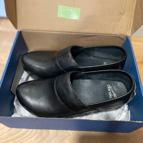 Dansko Prima Veg Women's Size 37 Black Leather Clog 1100020200 - Picture 2 of 5